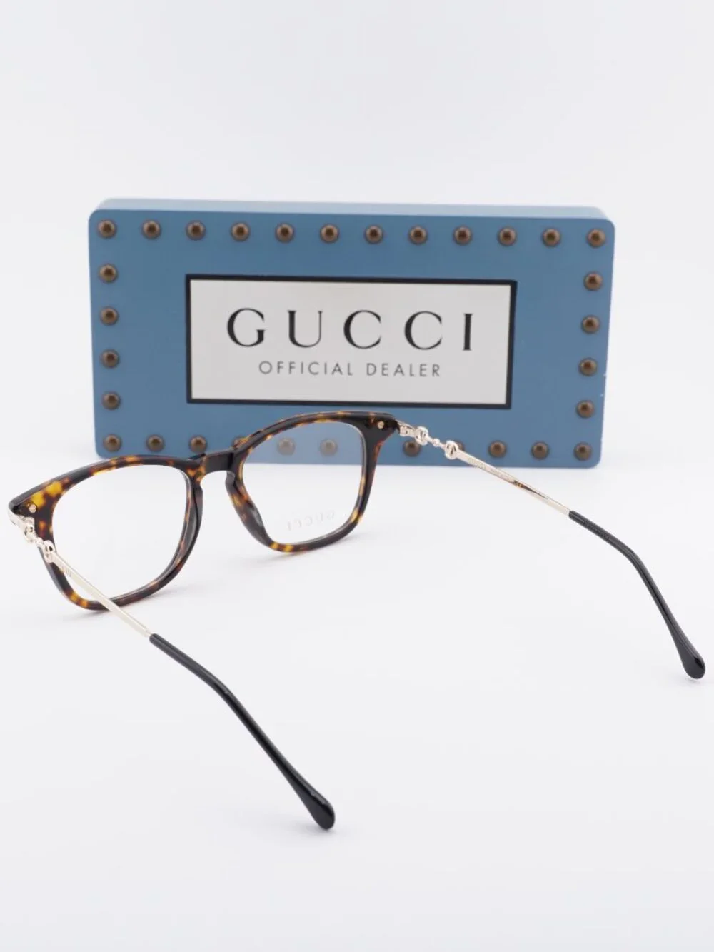 Gucci GG0919O 002 Square Eyeglasses - Havana/Gold 50mm